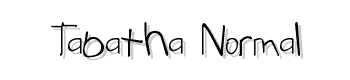 Tabatha-Normal font